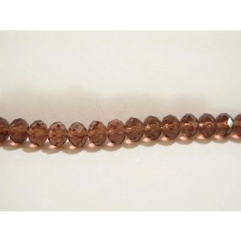 Brušeno staklo Rondele 8x6 mm ST010