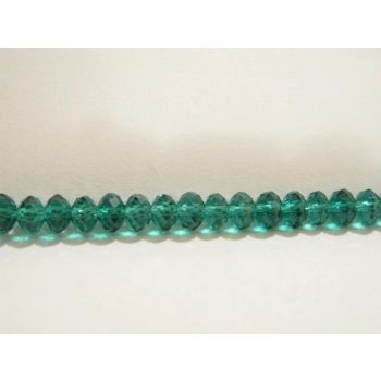 Brušeno staklo Rondele 6x4 mm ST014