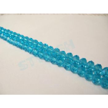 Brušeno staklo Rondele 8x6 mm ST018