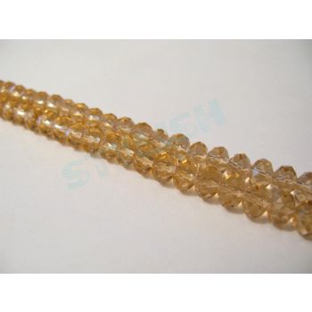 Brušeno staklo Rondele 8x6 mm ST020