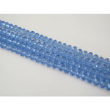 Brušeno staklo Rondele 6x4 mm ST022/1