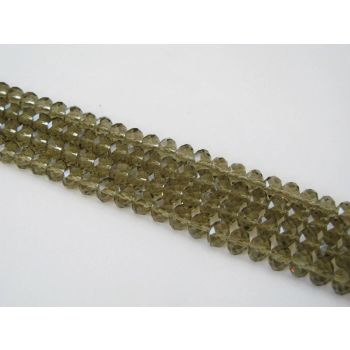 Brušeno staklo Rondele 8x6 mm ST023