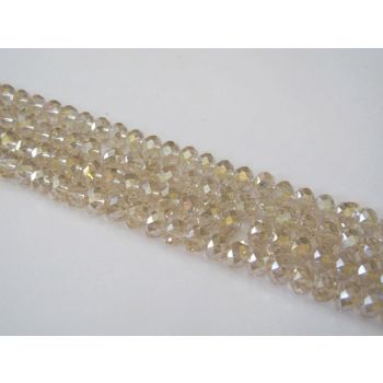 Brušeno staklo Rondele 6x4 mm ST024/1