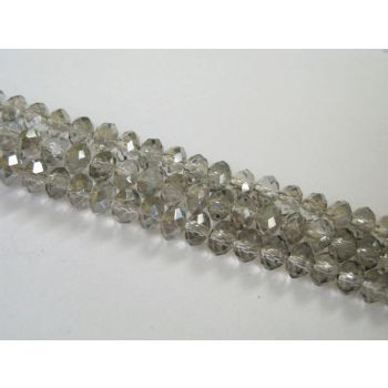 Brušeno staklo Rondele 6x4 mm ST029