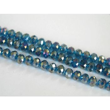 Brušeno staklo Rondele 6x4 mm ST030