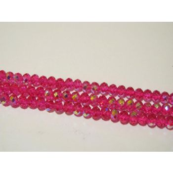 Brušeno staklo Rondele 8x6 mm ST034