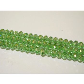 Brušeno staklo Rondele 6x4 mm ST036