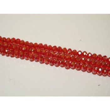 Brušeno staklo Rondele 6x4 mm ST037