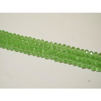 Brušeno staklo Rondele 6x4 mm ST040