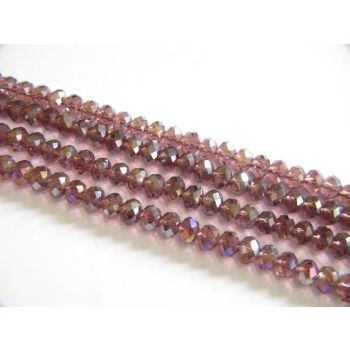 Brušeno staklo Rondele 8x6 mm ST042