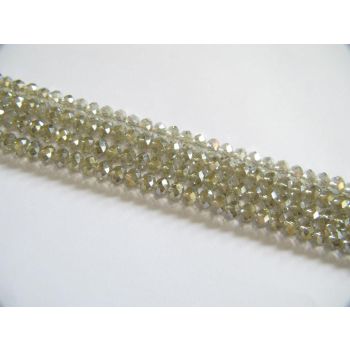 Brušeno staklo Rondele 6x4 mm ST045