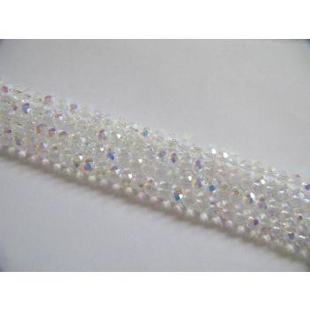 Brušeno staklo Rondele 6x4 mm ST047