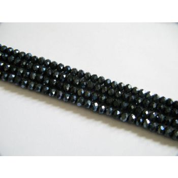 Brušeno staklo Rondele 6x4 mm ST048