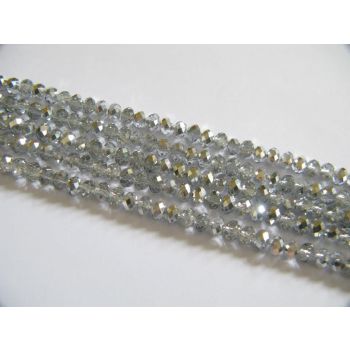 Brušeno staklo Rondele 6x4 mm ST049