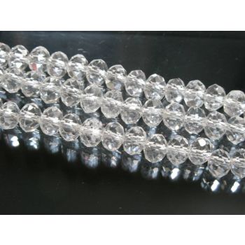 Brušeno staklo Rondele 8x6 mm ST058