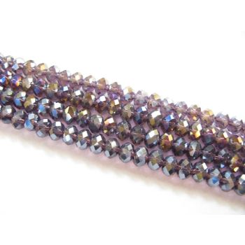 Brušeno staklo Rondele 8x6 mm ST062