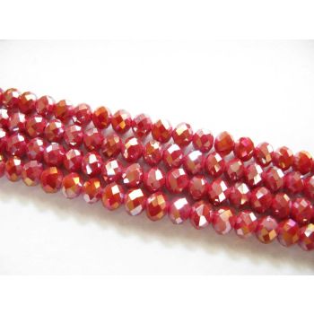 Brušeno staklo Rondele 8x6 mm ST068