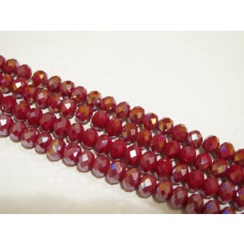 Brušeno staklo Rondele 8x6 mm ST077