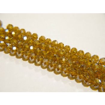 Brušeno staklo Rondele 8x6 mm ST095