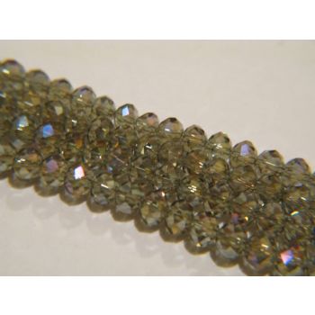 Brušeno staklo Rondele 8x6 mm ST096