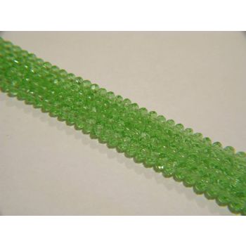 Brušeno staklo Rondele 6x4 mm (ST111)