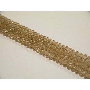 Brušeno staklo Rondele 6x4 mm(ST112)