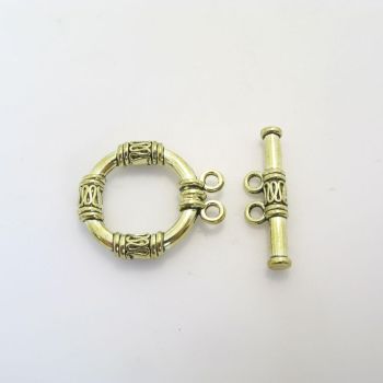 T- kopča za dva niza- boja antik zlatna ( TKOP100AZ)