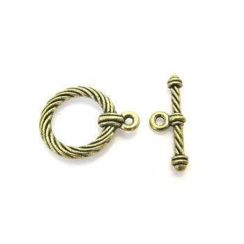 T- kopča 24 x 19mm- boja antik zlatna ( TKOP109AZ)