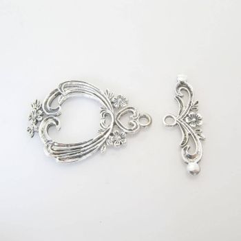 T- kopča 37.5 x 30 mm- boja antik srebro ( TKOP111AS)