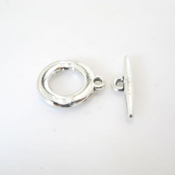 T- kopča 21 x 18 mm- boja antik srebra ( TKOP114AS)