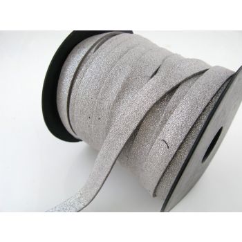 Imitacija antilop kože 10mm- Gliter Silver