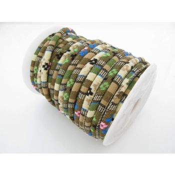 Štepana traka 6mm  u etno dekoru