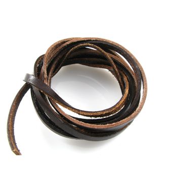 Prirodna koža 5x2mm-braon