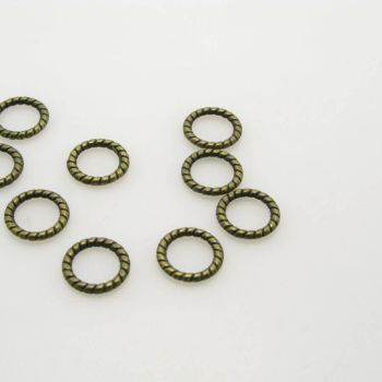 Ukrasna alka 8 x 1.5 mm- boja Antik bronza ( UKA107AM ) 